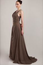 Beaded Brown Custom Made Mother Of The Bride Dress