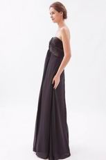Sweetheart Style Black Chiffon Best Formal Evening Dress