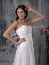 Classical Sweetheart Long Junior Bridesmaid Dress White lovely