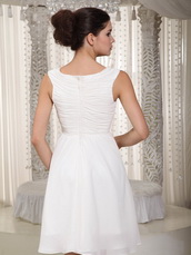White V-neck Designers List Mini Skirt For Bridesmaid Wear lovely