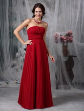 Wine Red 2014 Best Sell Bridesmaid Dress For Girl lovely