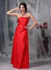 Corset Back Junior Long Red Bridesmaid Dress For Sale lovely