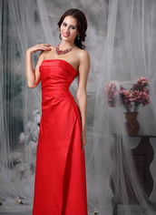 Corset Back Junior Long Red Bridesmaid Dress For Sale lovely