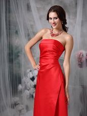 Corset Back Junior Long Red Bridesmaid Dress For Sale lovely