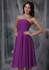 Purple Chiffon Short Skirt For Bridesmaid Wedding Wear lovely