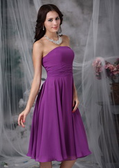 Purple Chiffon Short Skirt For Bridesmaid Wedding Wear lovely