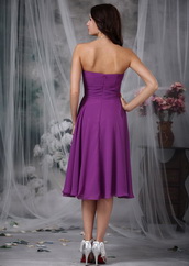 Purple Chiffon Short Skirt For Bridesmaid Wedding Wear lovely