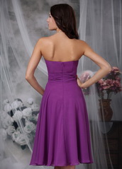 Purple Chiffon Short Skirt For Bridesmaid Wedding Wear lovely