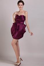 Burgundy Sweetheart Confortable Graduation Girls Dress