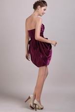 Burgundy Sweetheart Confortable Graduation Girls Dress