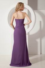 Sweetheart Ruched Dark Purple Cheap Prom Party Dress Online