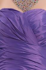 Modest Sweetheart A-line Blue Violet Puffy Dance Party Dress