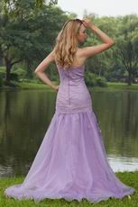 One Shoulder Mermaid Lavender Evening And Prom Dresses UK