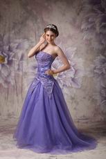 Top Designer Blue Violet Evening Gowns For Lady