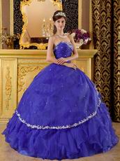 Floor Length Ruffled Skirt La Dress For Quinceanera Party