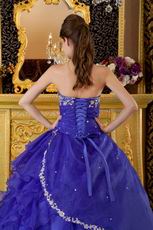 Floor Length Ruffled Skirt La Dress For Quinceanera Party