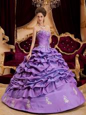 Dark Orchid Designer Quinceanera Dress With Applique