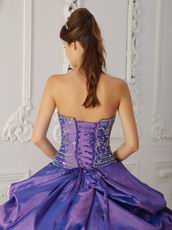 Appliqued Skirt Purple Floor Length Ball Dress Wholesale Price