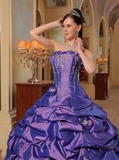 Shopping Online Strapless Purple Quinceanera Dress For La