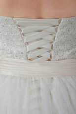 Unique Corset High Low Detachable Skirt Beach Bridal Gowns