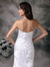 Strapless Column Beach Wedding Dress Top Designer List