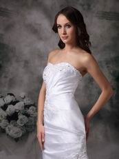 Strapless Column Beach Wedding Dress Top Designer List