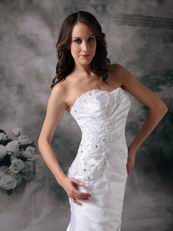 Strapless Column Beach Wedding Dress Top Designer List