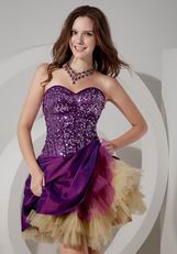 Sexy Sweetheart Sequin Emberllish Cocktail Dress For Girl