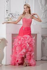 Find Sweetheart High Low Cheap Cocktail Prom Party Dress