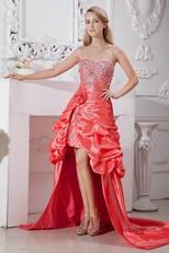 Buy Sweetheart Pink Asymmetrical Pageant Cocktail Dresses