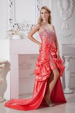 Buy Sweetheart Pink Asymmetrical Pageant Cocktail Dresses