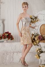 Sweetheart Crystals Sequin Designer Dress For Cocktail