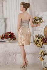 Sweetheart Crystals Sequin Designer Dress For Cocktail