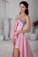 Unique Sweetheart Neck Crystal Pink Cocktail Party Dress