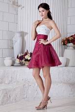 Beaded Cardinal Red Sweetheart Cocktail Party Dress