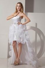 Sweetheart Ruffles High Low Style Layers Cocktail Dress