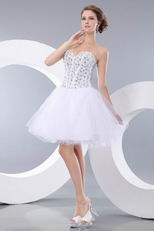 Cute Sweetheart Crystals Sequin Dresses For Cocktail Wear