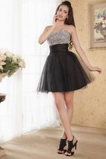 Best Quality Sweetheart Neck Black Cocktail Dress