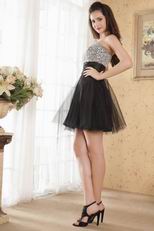 Best Quality Sweetheart Neck Black Cocktail Dress