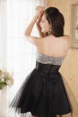 Best Quality Sweetheart Neck Black Cocktail Dress