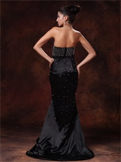 Black Sweetheart Mermaid Annual General Meeting Prom Dress Western