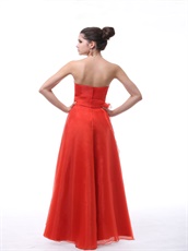 Scarlet Bateau Shaped Strapless Celebrity Prom Dress With Embroidery