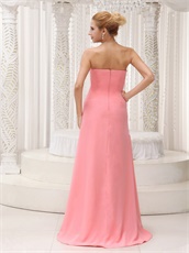 Sweetheart Floor Length Vocal Concert Dress Watermelon Pink Design Your Own