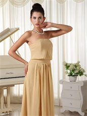 Champagne Chiffon Fall Prom Dress Zipper-up Back Designer For Girlish