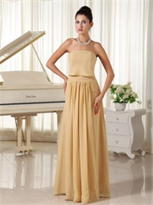 Champagne Chiffon Fall Prom Dress Zipper-up Back Designer For Girlish