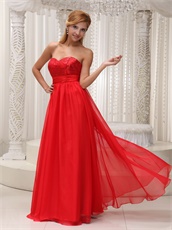 Red Sequined Bodice Sweetheart A-line Prom Dress Drinking Party Wear High Quality