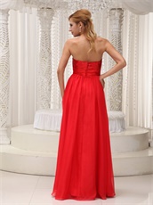 Red Sequined Bodice Sweetheart A-line Prom Dress Drinking Party Wear High Quality