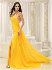 Sexy Open Back Celebrity Dreses For Beauty And The Beast Theme