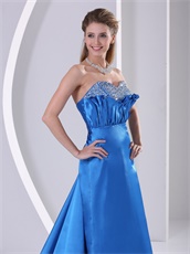 Decent Sky Blue Empire Plicated Formal Military Dress Send Picture To Customized