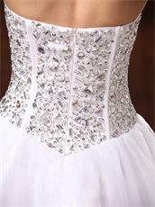 Fully Crystals Rhinestone Bodice Stage Show Short Prom Dress